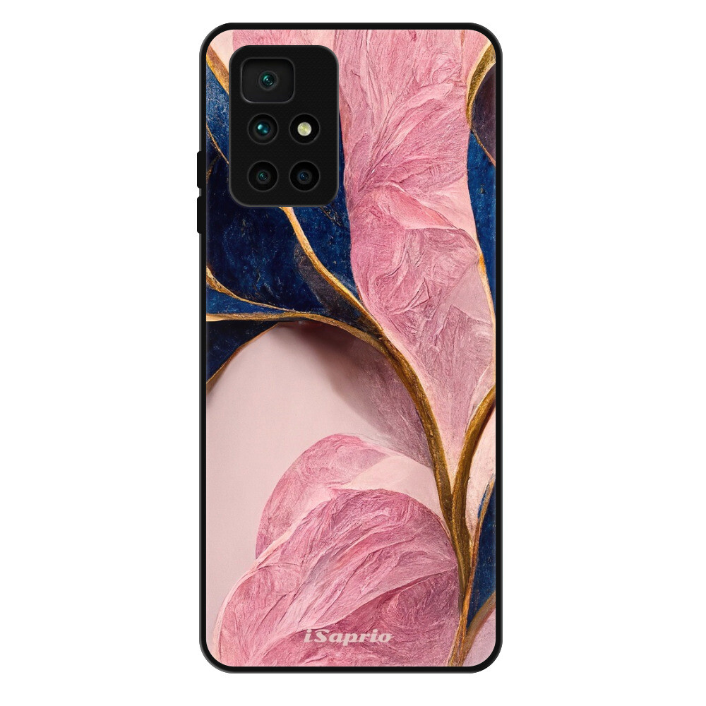 Lesklé puzdro Exclusive iSaprio - Pink Blue Leaves - Xiaomi Redmi 10
