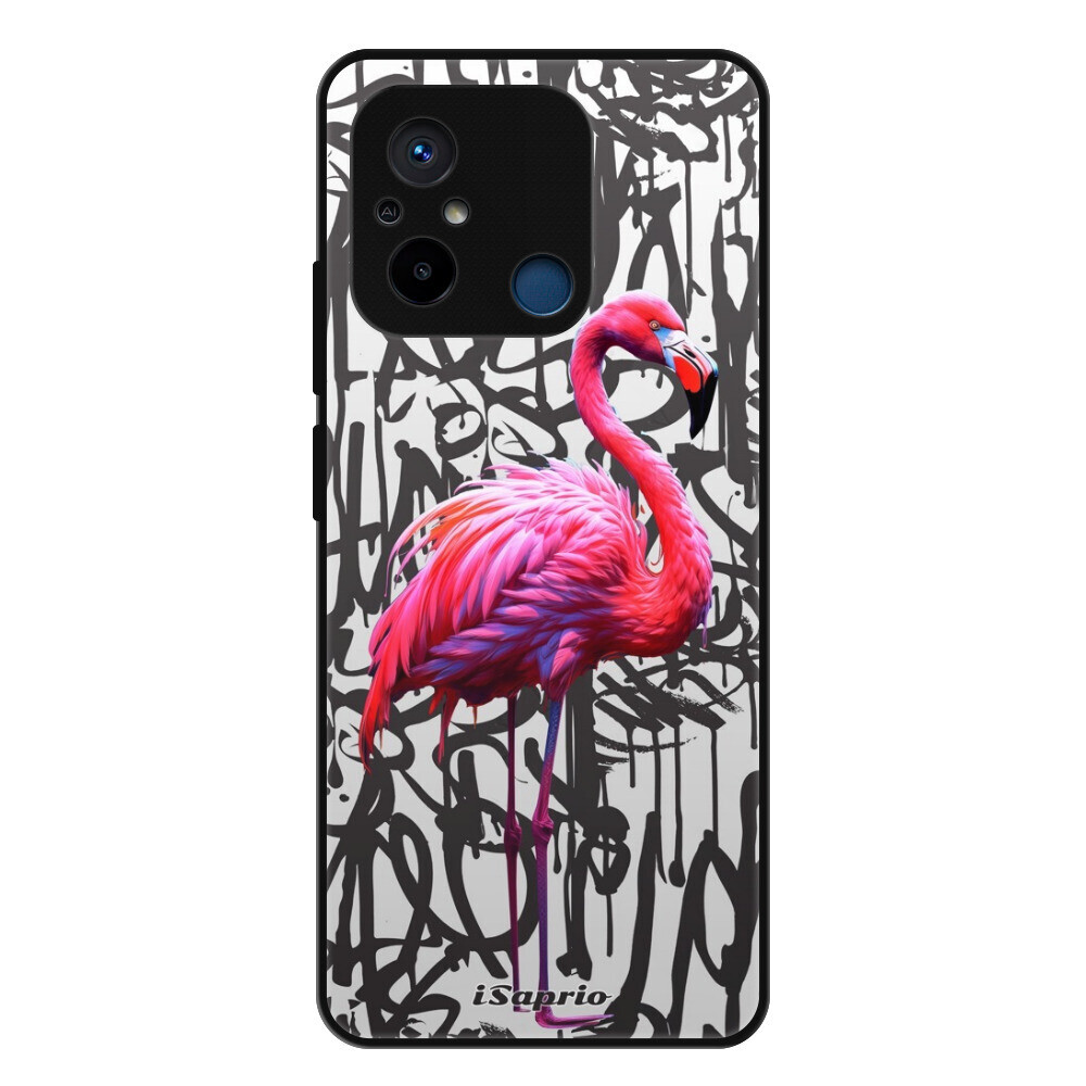 Lesklé puzdro Exclusive iSaprio - Flamingo Graffiti - Xiaomi Redmi 12C