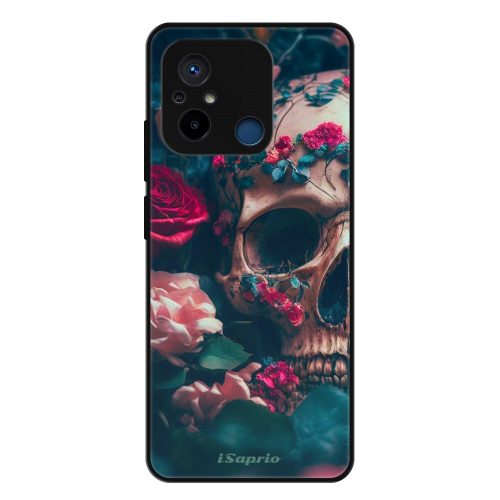 Lesklé puzdro Exclusive iSaprio - Skull in Roses - Xiaomi Redmi 12C