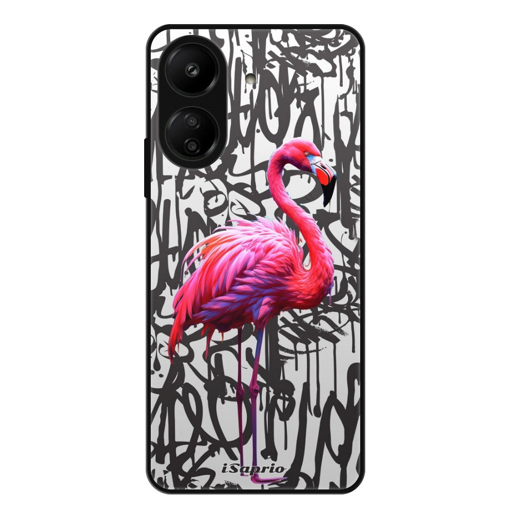 Lesklé puzdro Exclusive iSaprio - Flamingo Graffiti - Xiaomi Redmi 13C