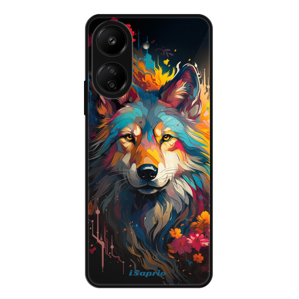 Lesklé puzdro Exclusive iSaprio - Mysterious Wolf - Xiaomi Redmi 13C