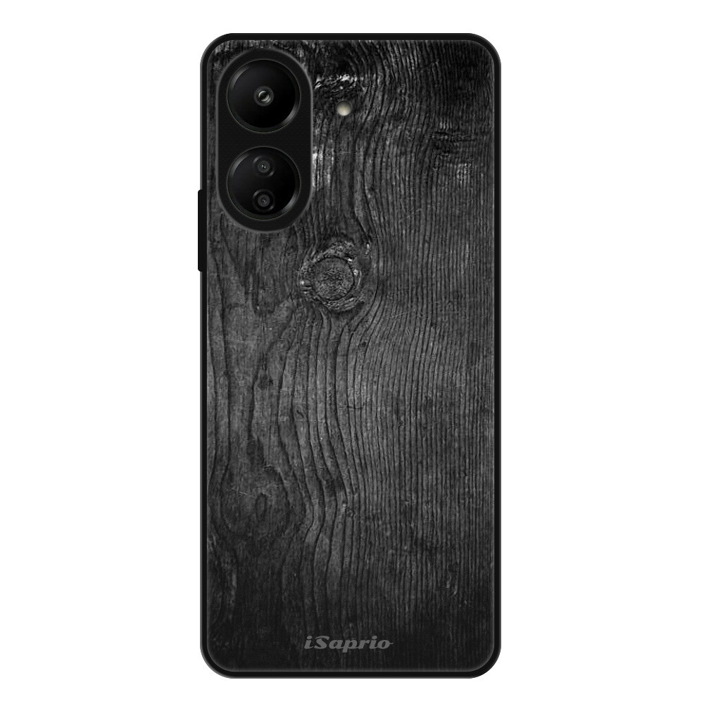 Lesklé puzdro Exclusive iSaprio - Black Wood 13 - Xiaomi Redmi 13C