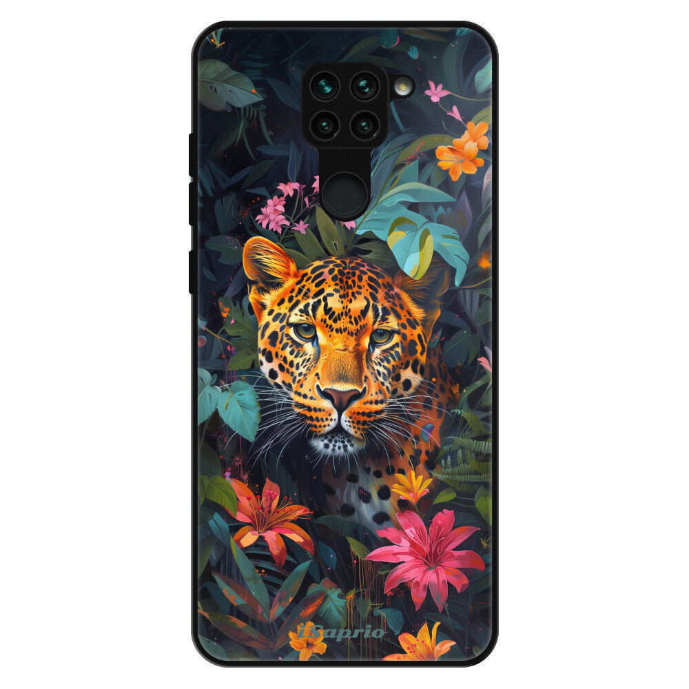 Lesklé puzdro Exclusive iSaprio - Flower Jaguar - Xiaomi Redmi Note 9