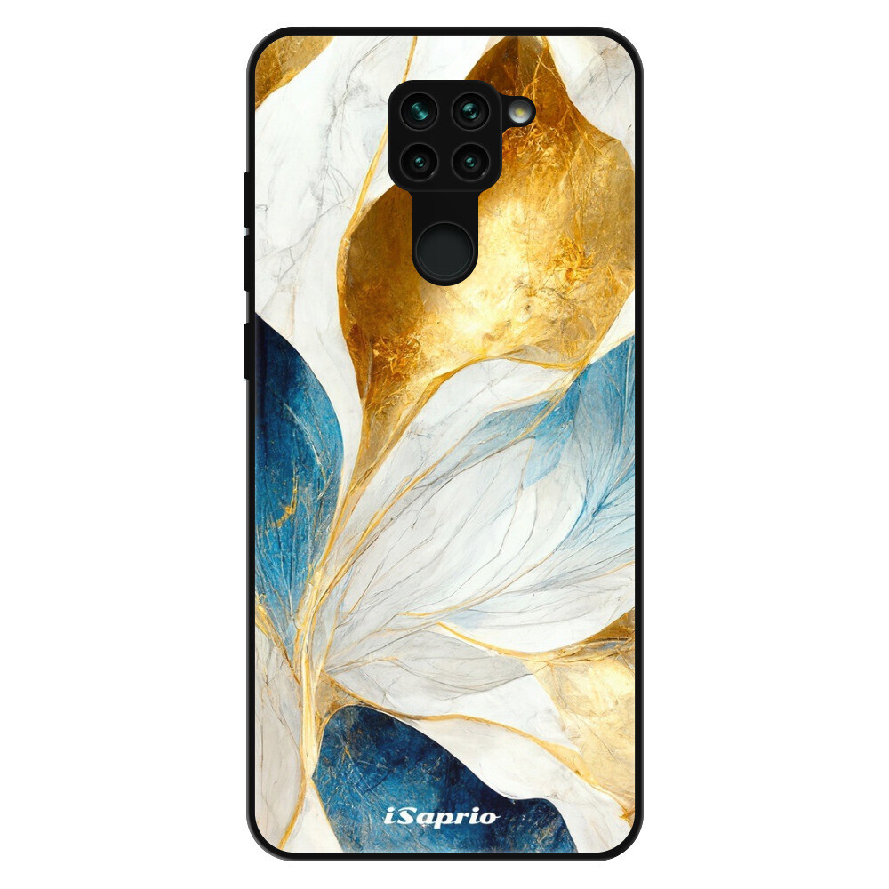 Lesklé puzdro Exclusive iSaprio - Blue Leaves - Xiaomi Redmi Note 9