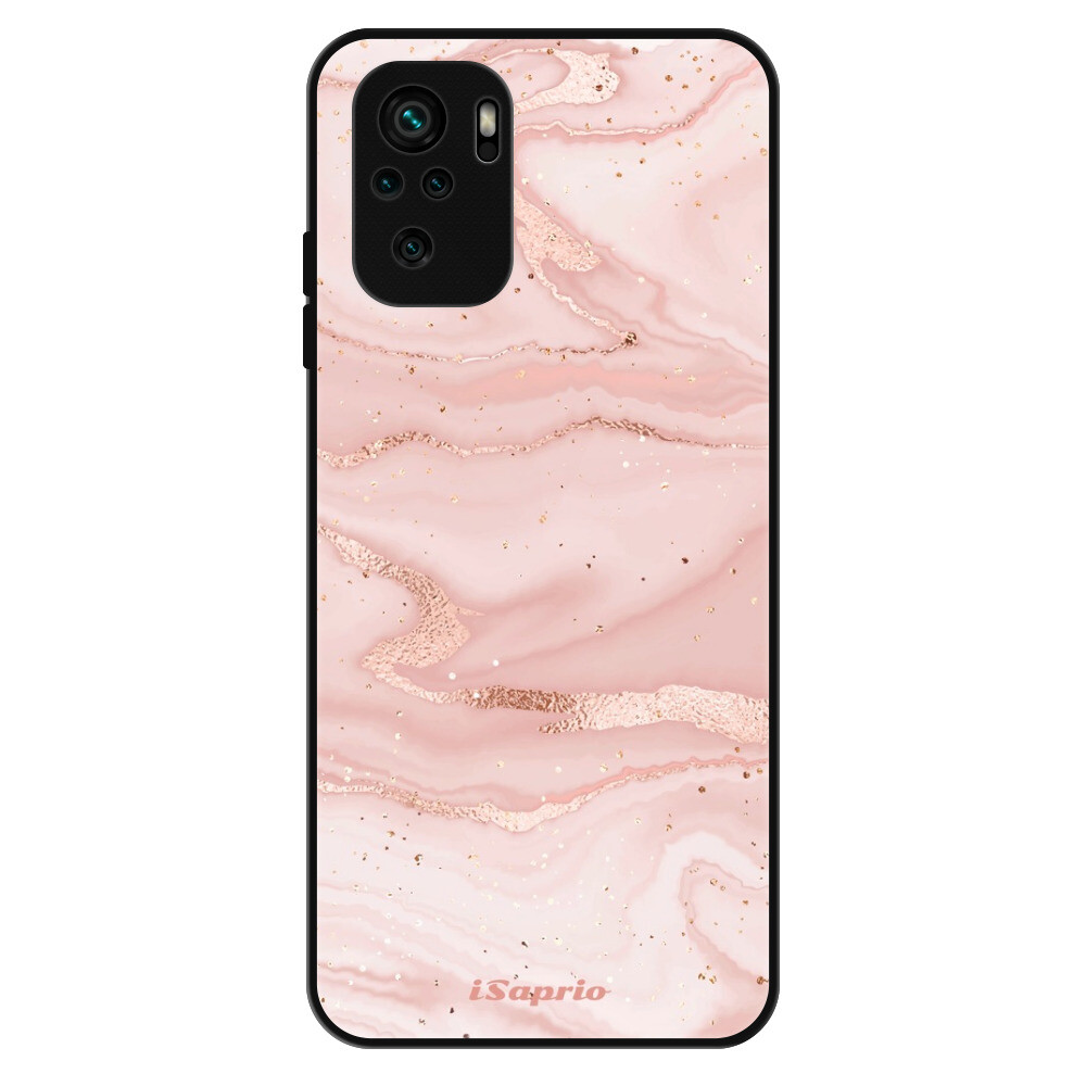 Lesklé puzdro Exclusive iSaprio - RoseGold Marble 10 - Xiaomi Redmi Note 10 / Note 10S