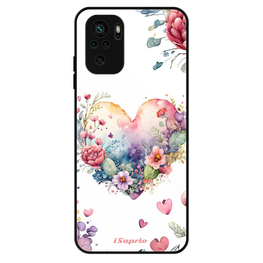 Lesklé puzdro Exclusive iSaprio - Floral Heart - Xiaomi Redmi Note 10 / Note 10S