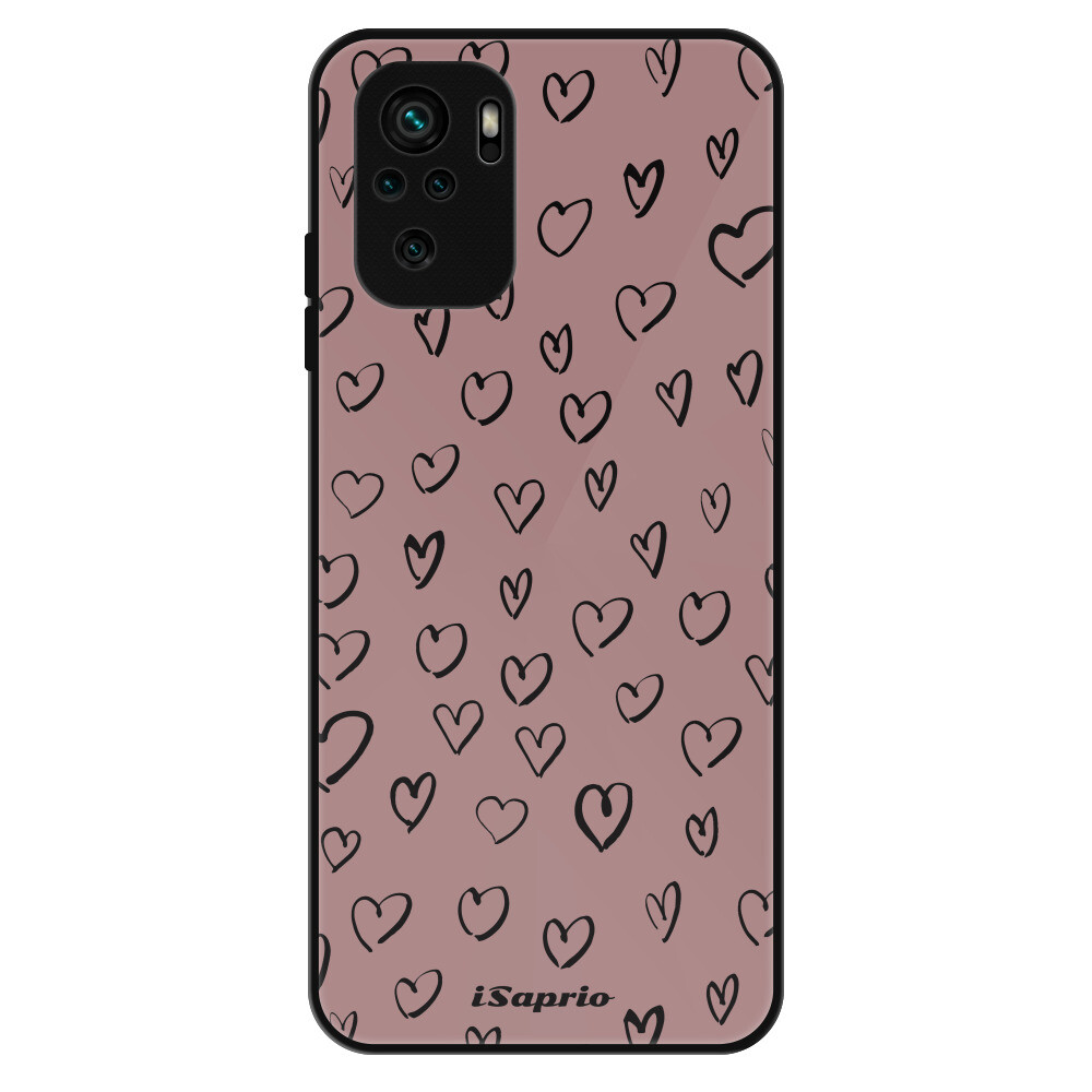 Lesklé puzdro Exclusive iSaprio - Heart Dark - Xiaomi Redmi Note 10 / Note 10S
