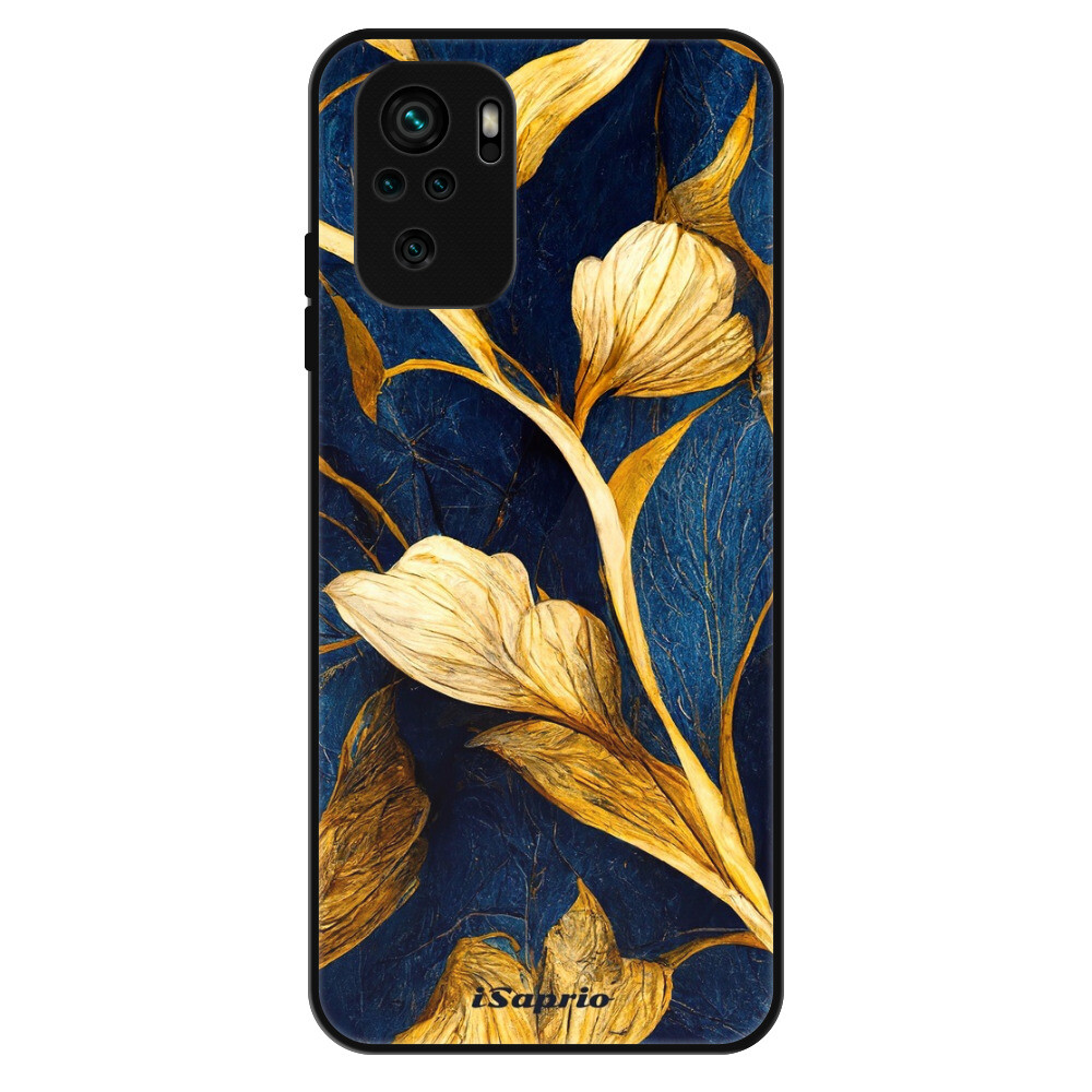 Lesklé puzdro Exclusive iSaprio - Gold Leaves - Xiaomi Redmi Note 10 / Note 10S