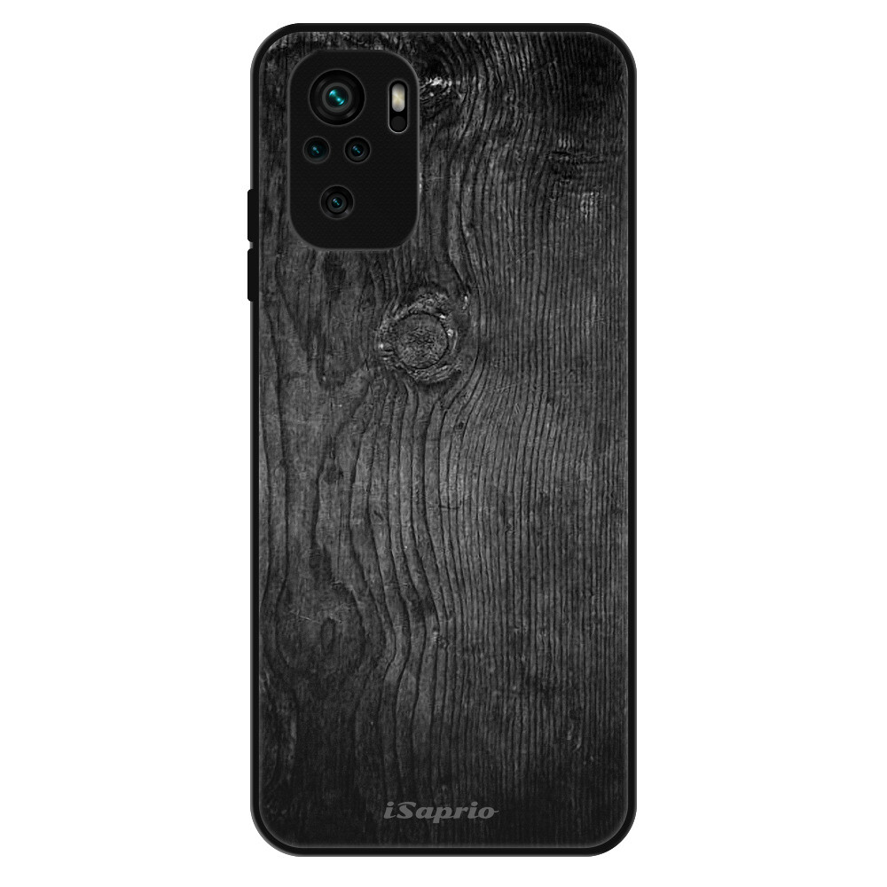 Lesklé puzdro Exclusive iSaprio - Black Wood 13 - Xiaomi Redmi Note 10 / Note 10S