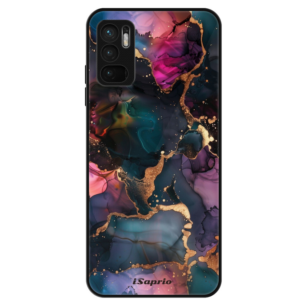 Lesklé puzdro Exclusive iSaprio - Dark Marble 10 - Xiaomi Redmi Note 10 5G