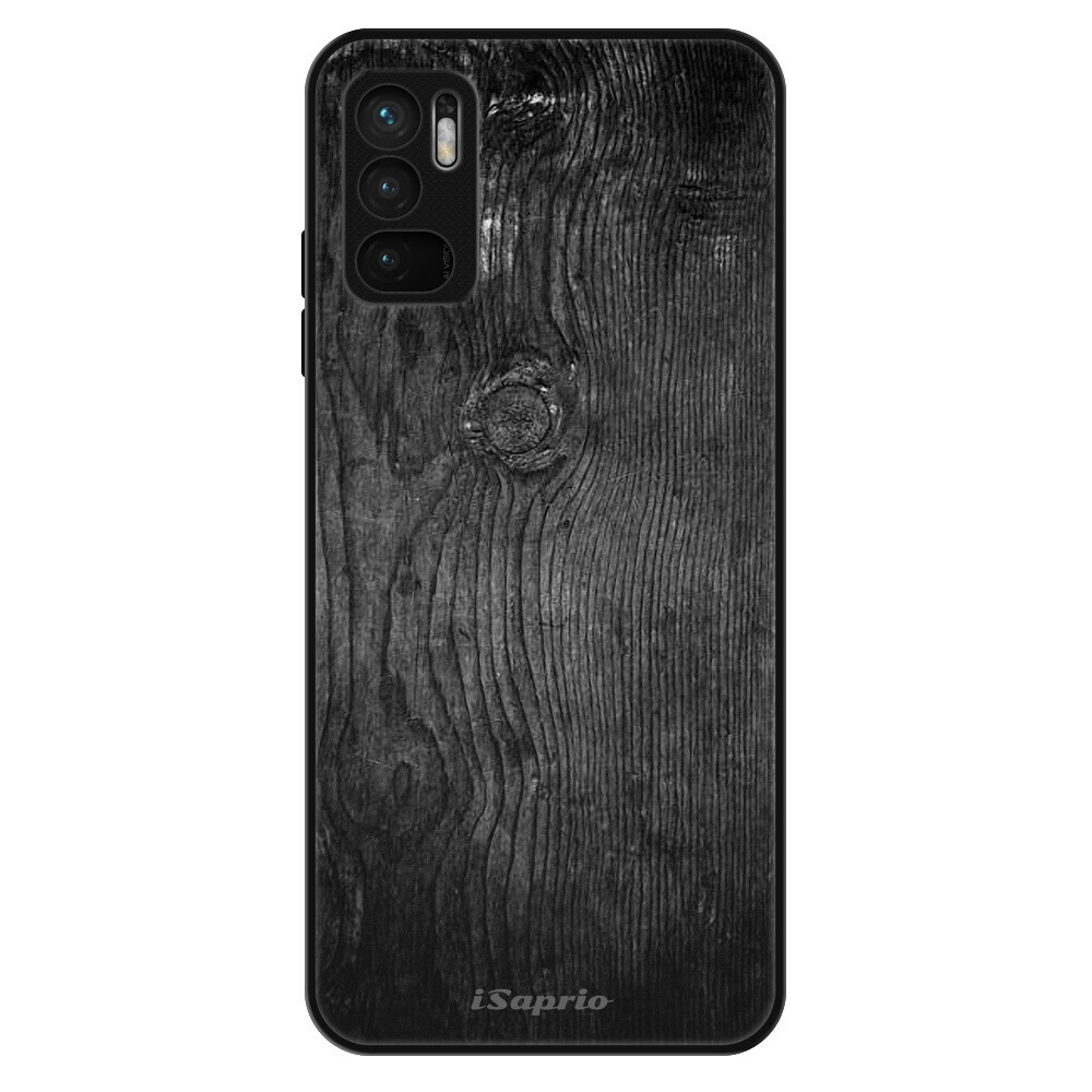 Lesklé puzdro Exclusive iSaprio - Black Wood 13 - Xiaomi Redmi Note 10 5G
