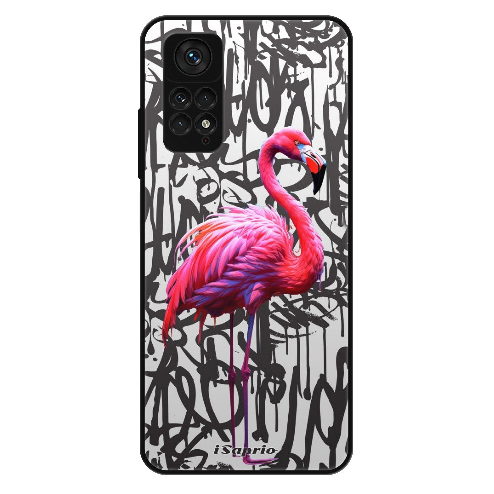 Lesklé puzdro Exclusive iSaprio - Flamingo Graffiti - Xiaomi Redmi Note 11 / Note 11S