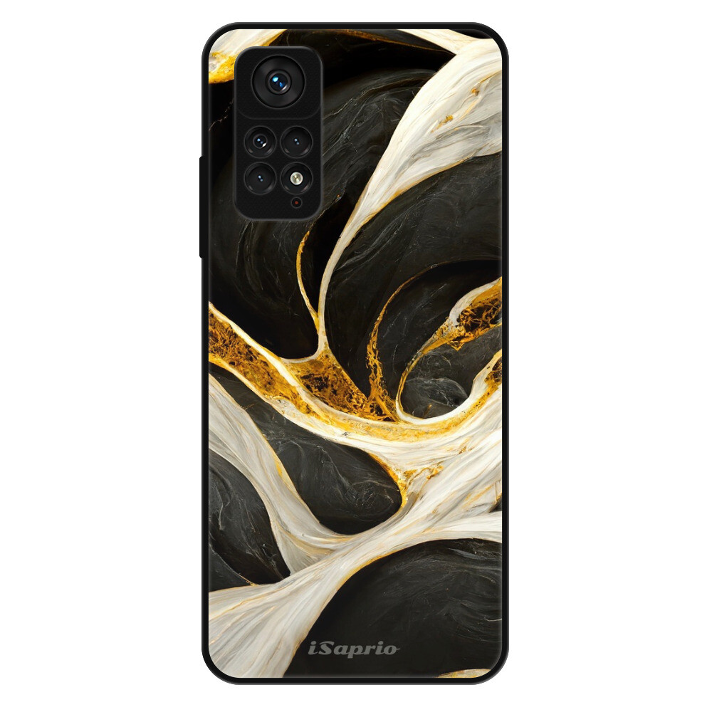 Lesklé puzdro Exclusive iSaprio - Black and Gold - Xiaomi Redmi Note 11 / Note 11S
