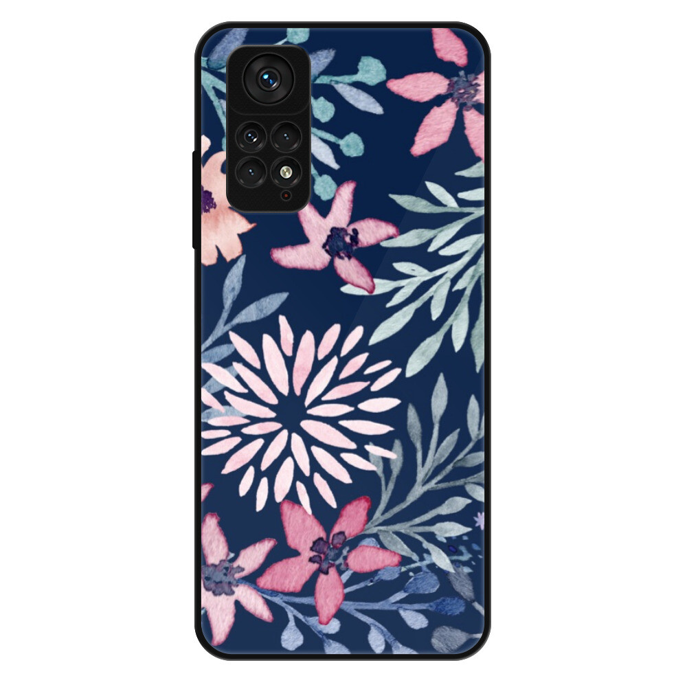 Lesklé puzdro Exclusive iSaprio - Leaves on Blue - Xiaomi Redmi Note 11 / Note 11S