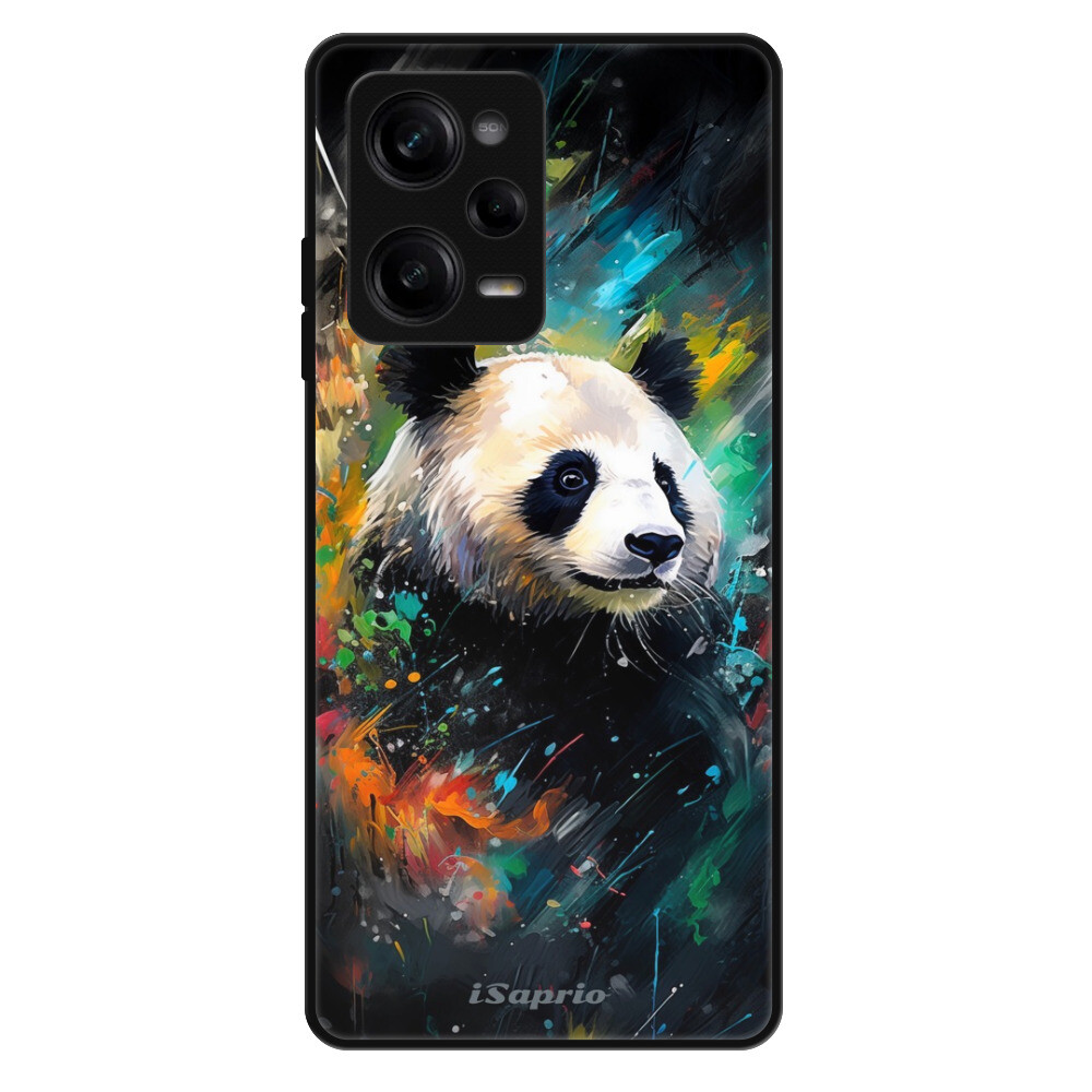 Lesklé puzdro Exclusive iSaprio - Abstract Panda - Xiaomi Redmi Note 12 Pro 5G / Poco X5 Pro 5G