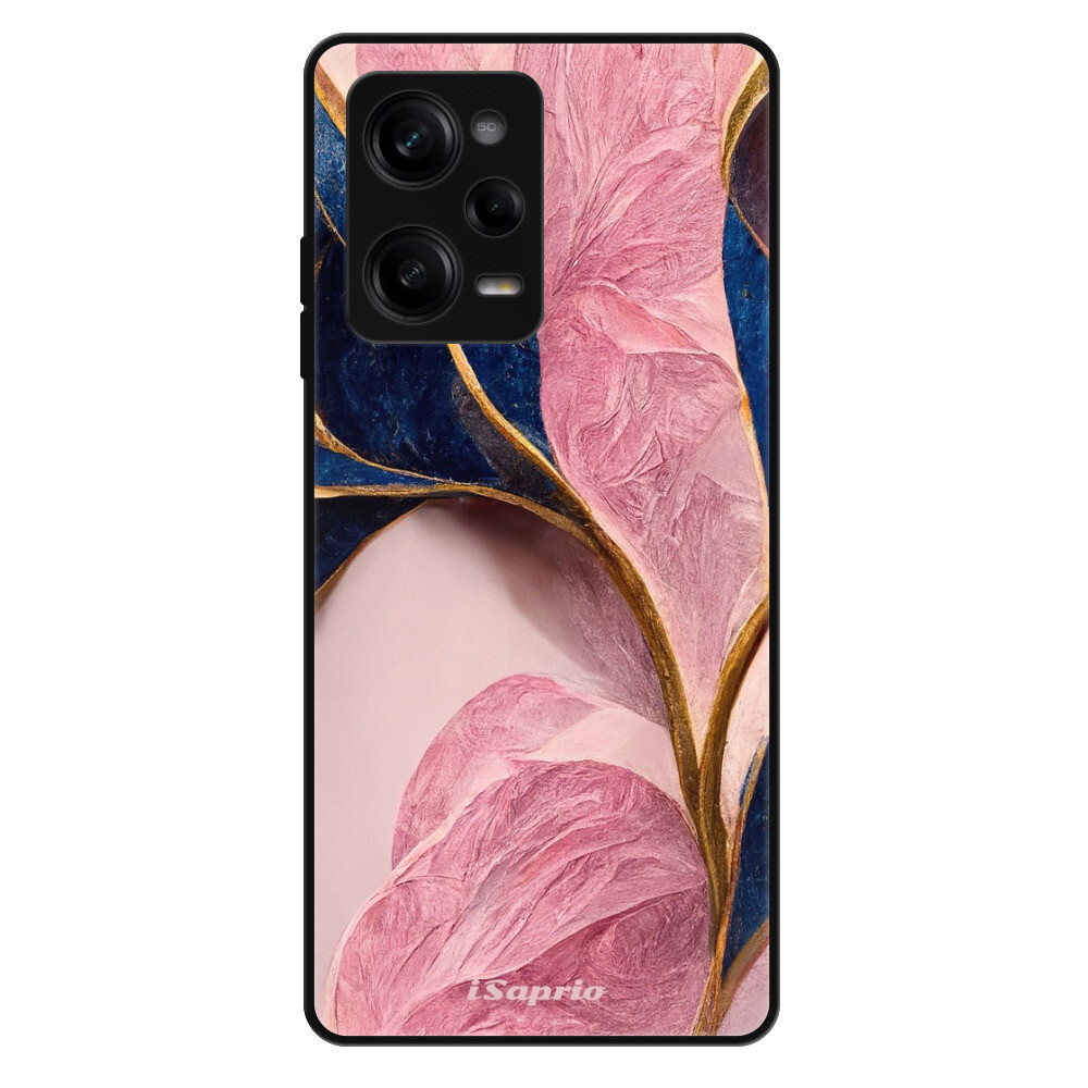 Lesklé puzdro Exclusive iSaprio - Pink Blue Leaves - Xiaomi Redmi Note 12 Pro 5G / Poco X5 Pro 5G