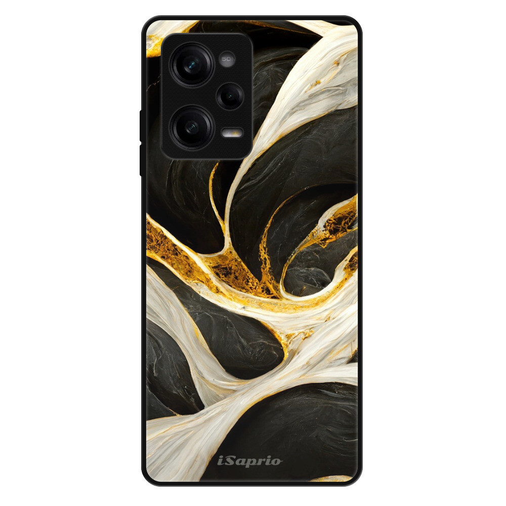 Lesklé puzdro Exclusive iSaprio - Black and Gold - Xiaomi Redmi Note 12 Pro 5G / Poco X5 Pro 5G