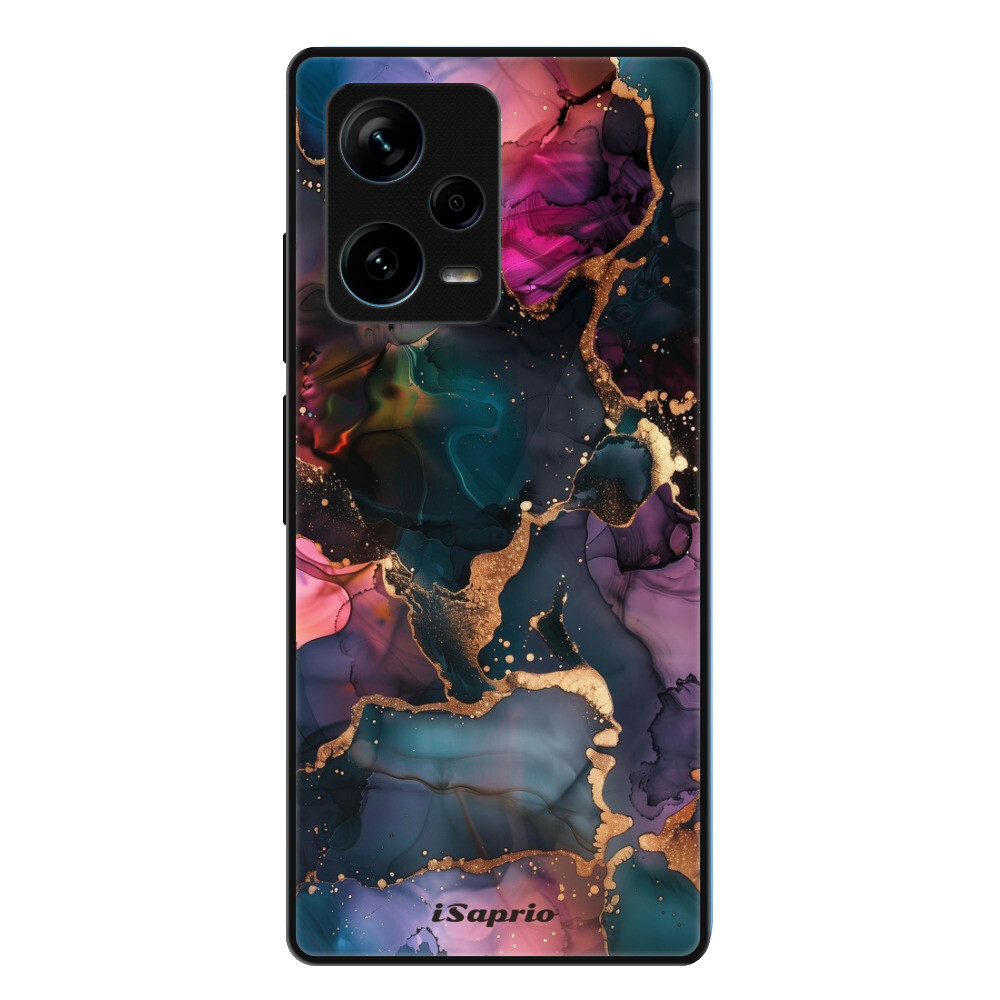 Lesklé puzdro Exclusive iSaprio - Dark Marble 10 - Xiaomi Redmi Note 12 Pro+ 5G
