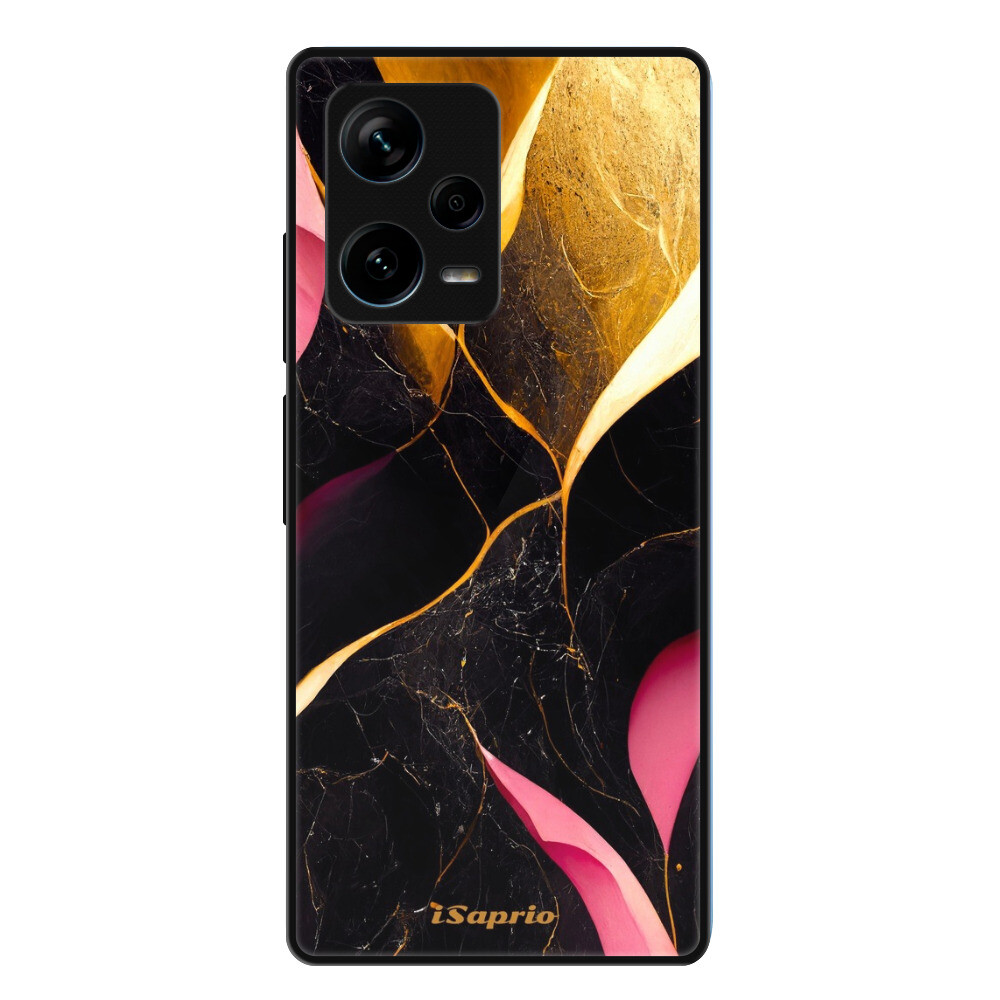 Lesklé puzdro Exclusive iSaprio - Gold Pink Marble - Xiaomi Redmi Note 12 Pro+ 5G