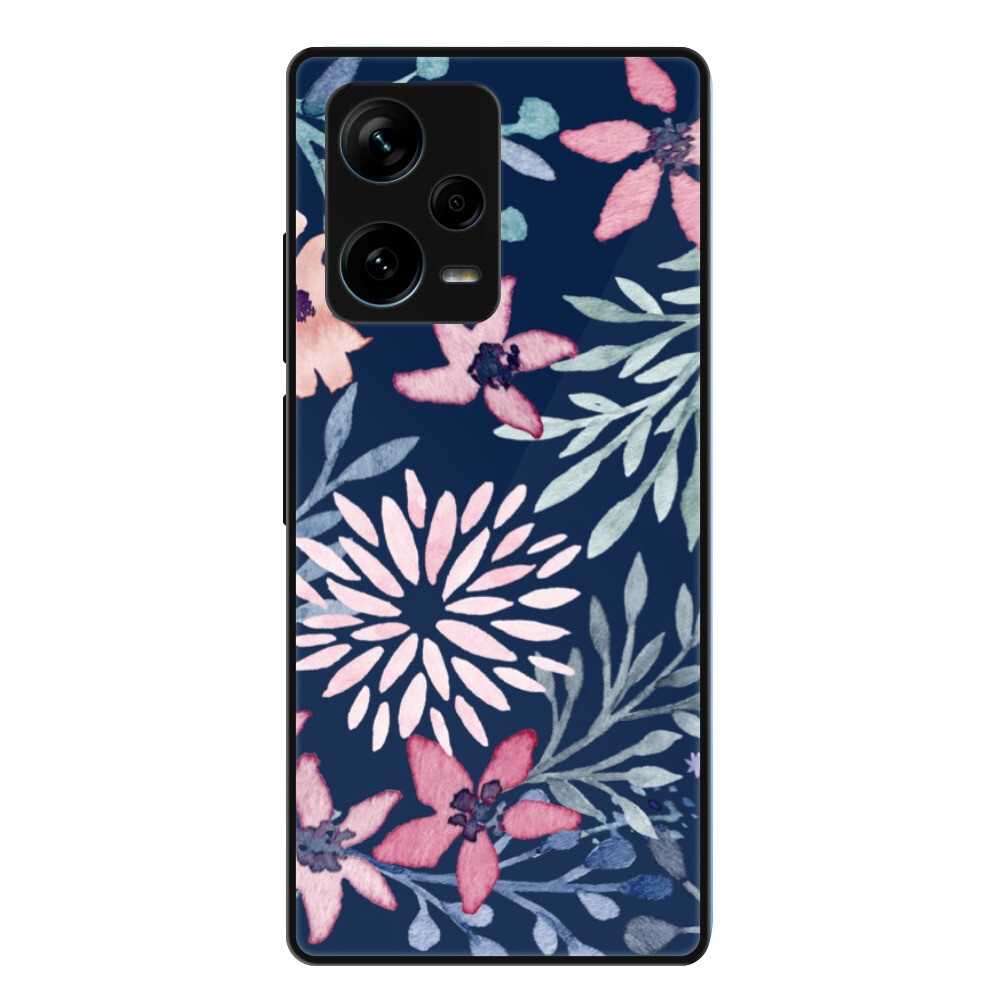 Lesklé puzdro Exclusive iSaprio - Leaves on Blue - Xiaomi Redmi Note 12 Pro+ 5G