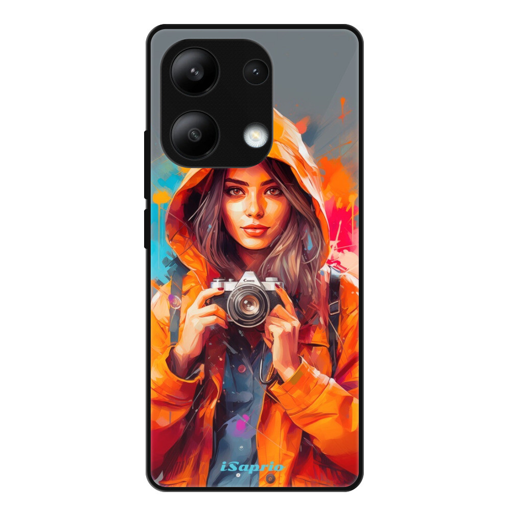 Lesklé puzdro Exclusive iSaprio - Girl with Camera - Xiaomi Redmi Note 13