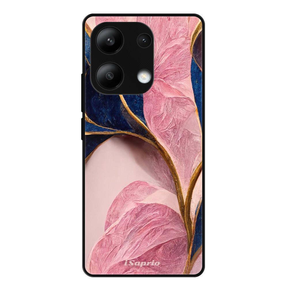 Lesklé puzdro Exclusive iSaprio - Pink Blue Leaves - Xiaomi Redmi Note 13