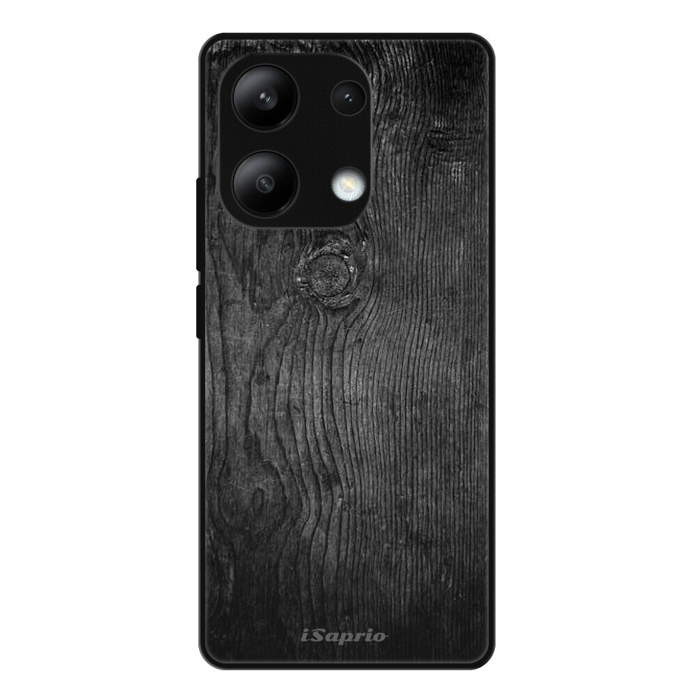 Lesklé puzdro Exclusive iSaprio - Black Wood 13 - Xiaomi Redmi Note 13