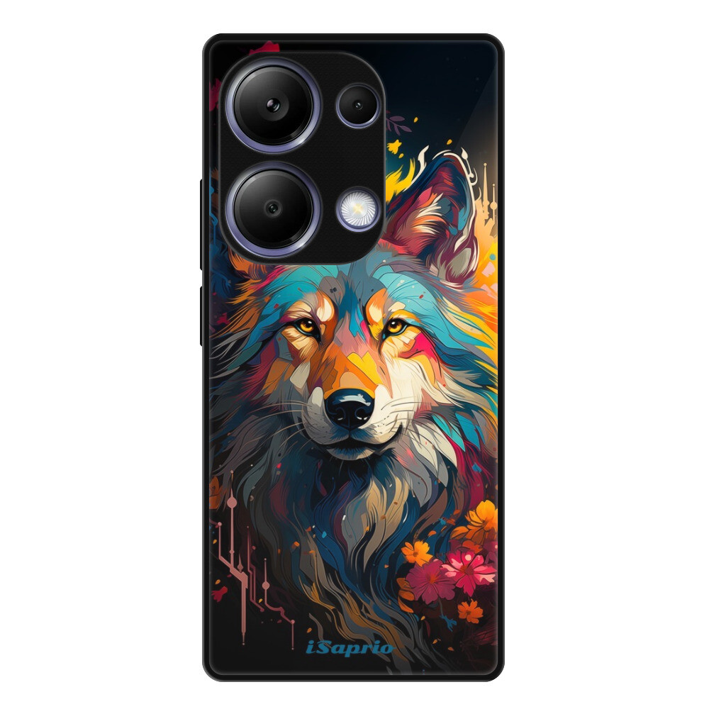 Lesklé puzdro Exclusive iSaprio - Mysterious Wolf - Xiaomi Redmi Note 13 Pro