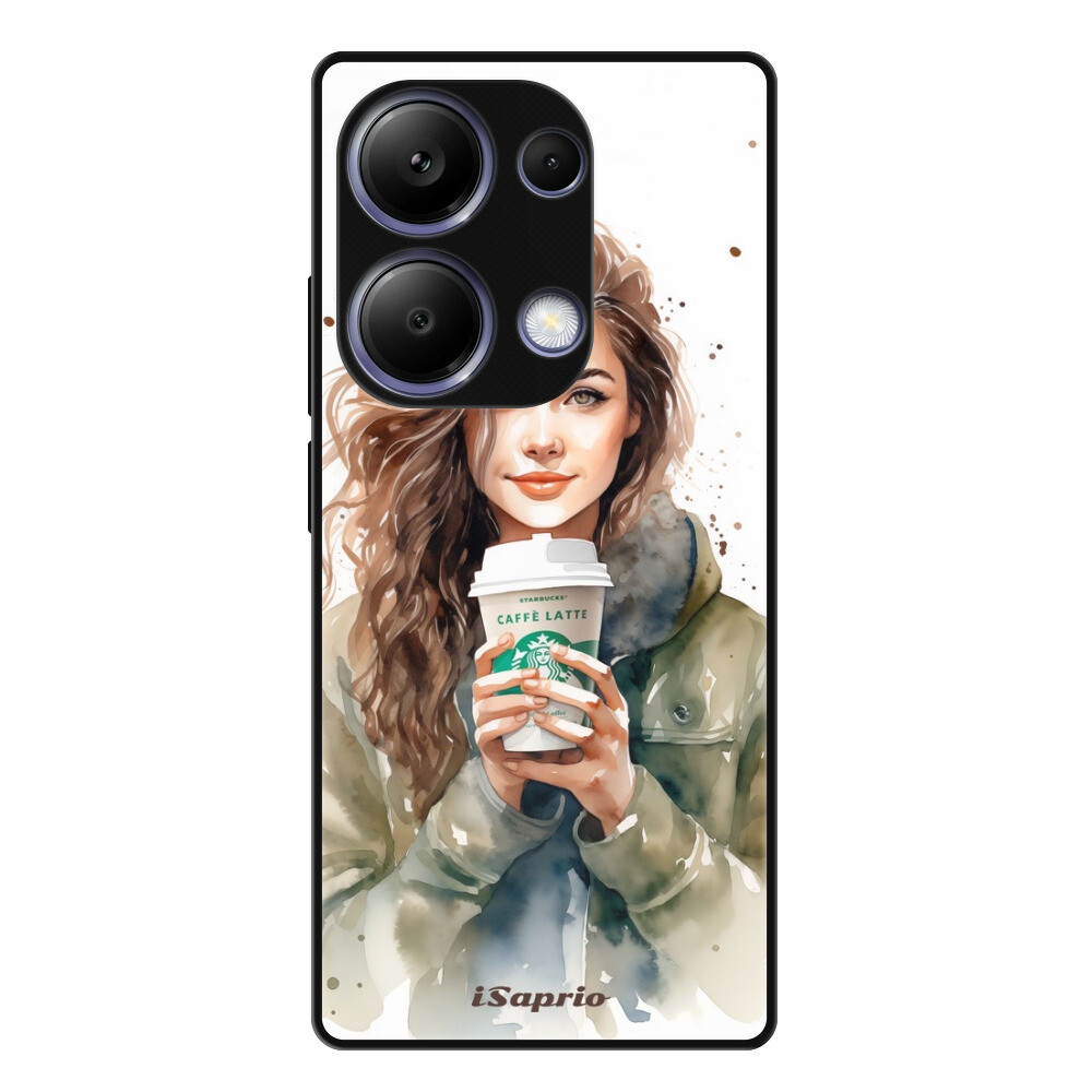 Lesklé puzdro Exclusive iSaprio - Girl With Latte - Xiaomi Redmi Note 13 Pro