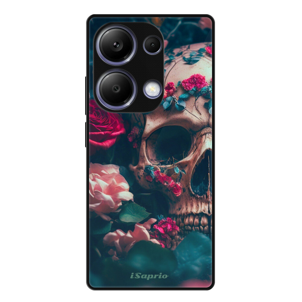Lesklé puzdro Exclusive iSaprio - Skull in Roses - Xiaomi Redmi Note 13 Pro