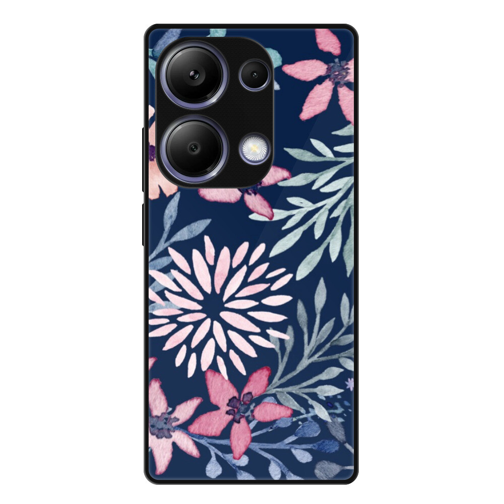 Lesklé puzdro Exclusive iSaprio - Leaves on Blue - Xiaomi Redmi Note 13 Pro