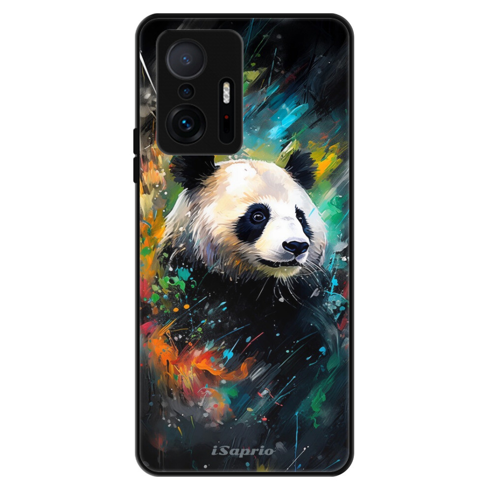 Lesklé puzdro Exclusive iSaprio - Abstract Panda - Xiaomi 11T / 11T Pro