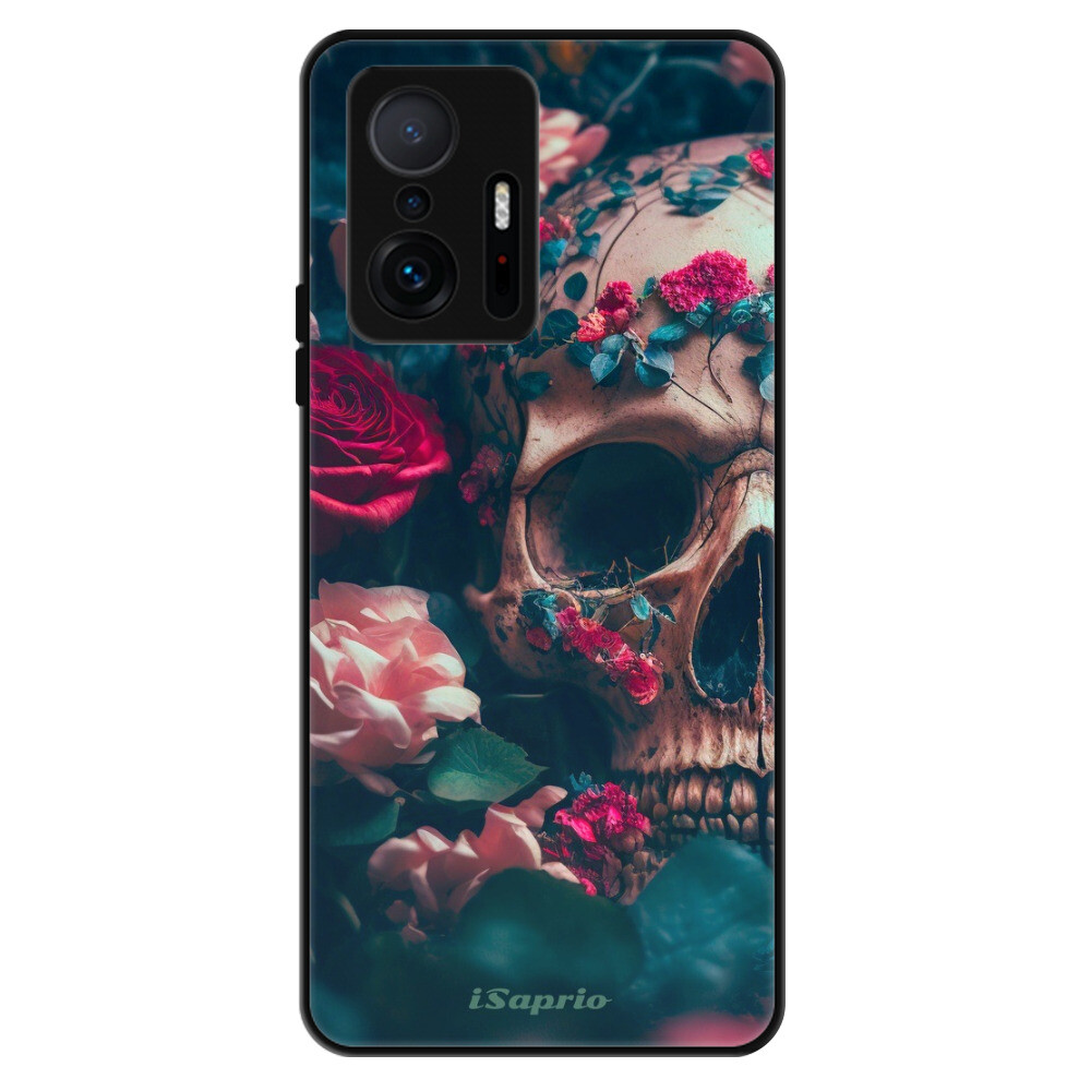 Lesklé puzdro Exclusive iSaprio - Skull in Roses - Xiaomi 11T / 11T Pro