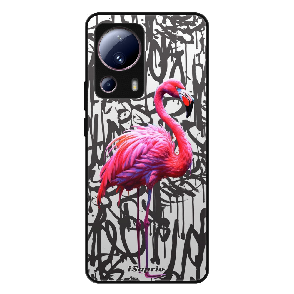 Lesklé puzdro Exclusive iSaprio - Flamingo Graffiti - Xiaomi 13 Lite