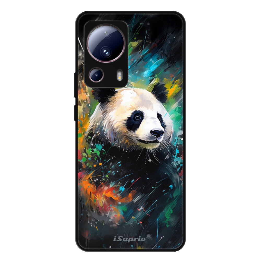 Lesklé puzdro Exclusive iSaprio - Abstract Panda - Xiaomi 13 Lite