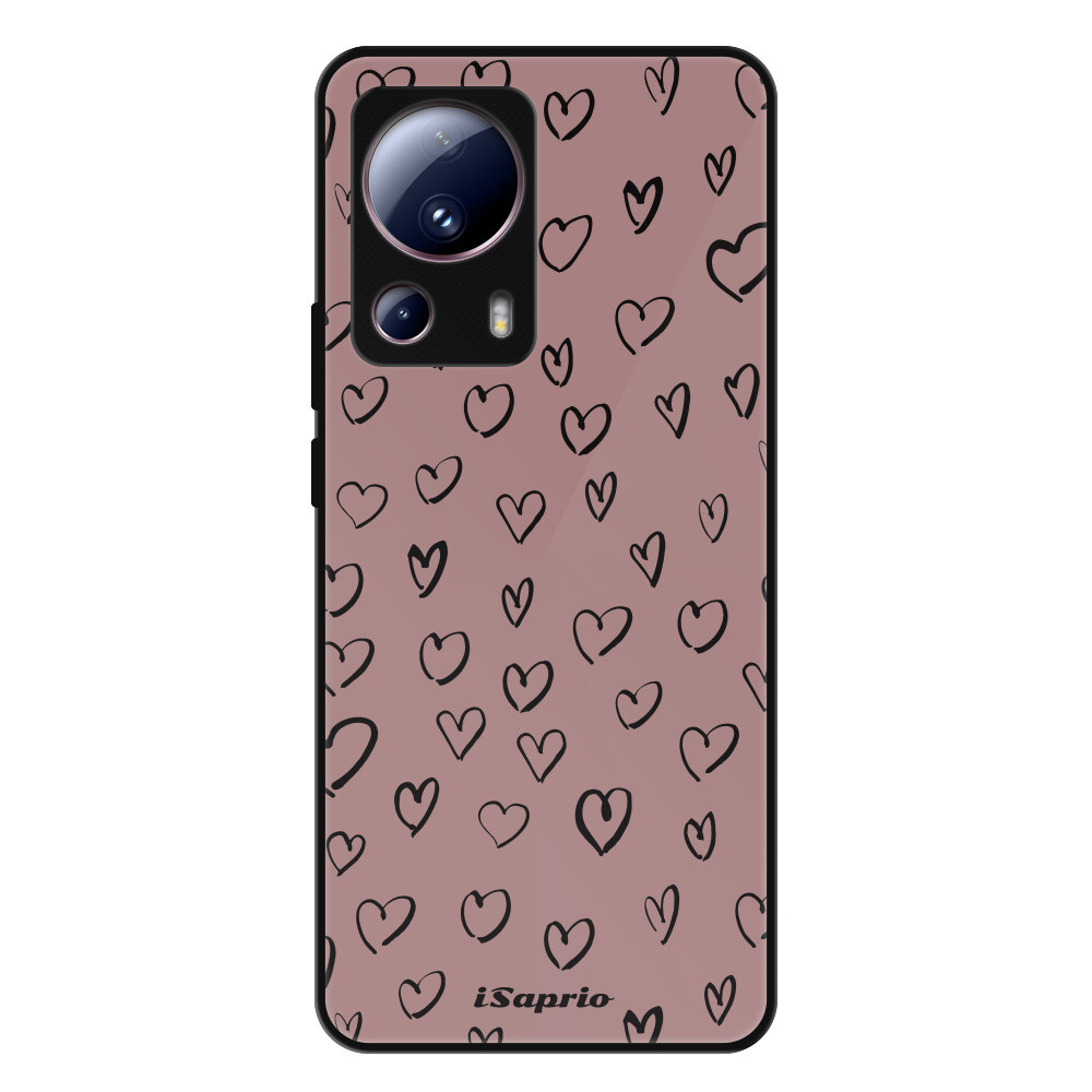 Lesklé puzdro Exclusive iSaprio - Heart Dark - Xiaomi 13 Lite