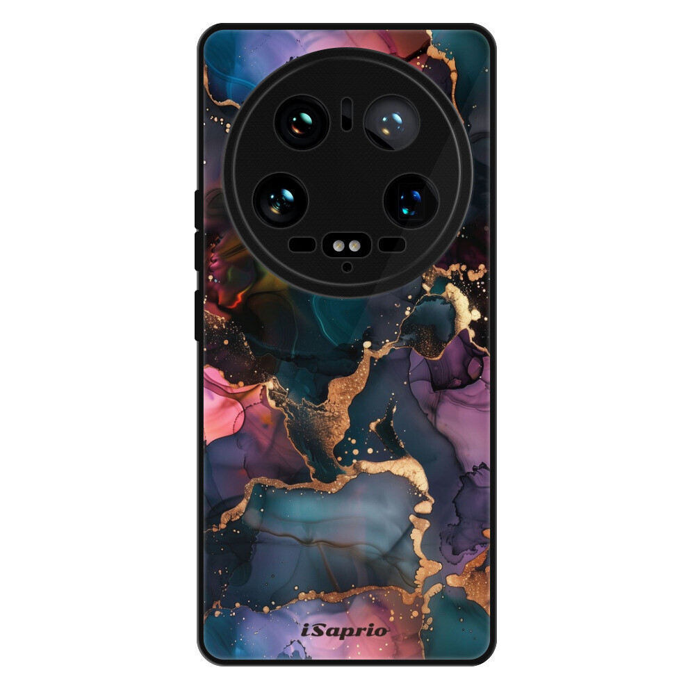 Lesklé puzdro Exclusive iSaprio - Dark Marble 10 - Xiaomi 14 Ultra