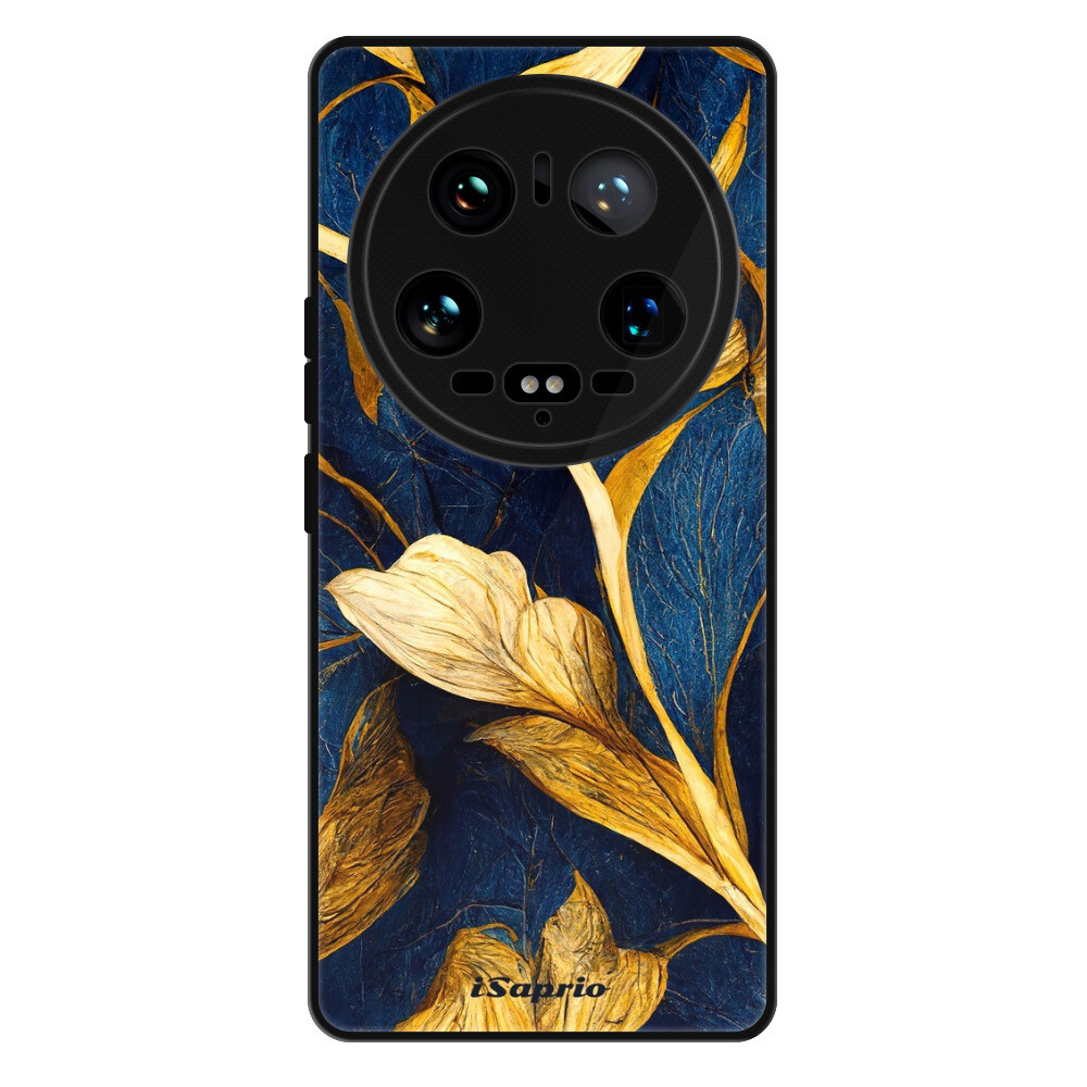 Lesklé puzdro Exclusive iSaprio - Gold Leaves - Xiaomi 14 Ultra