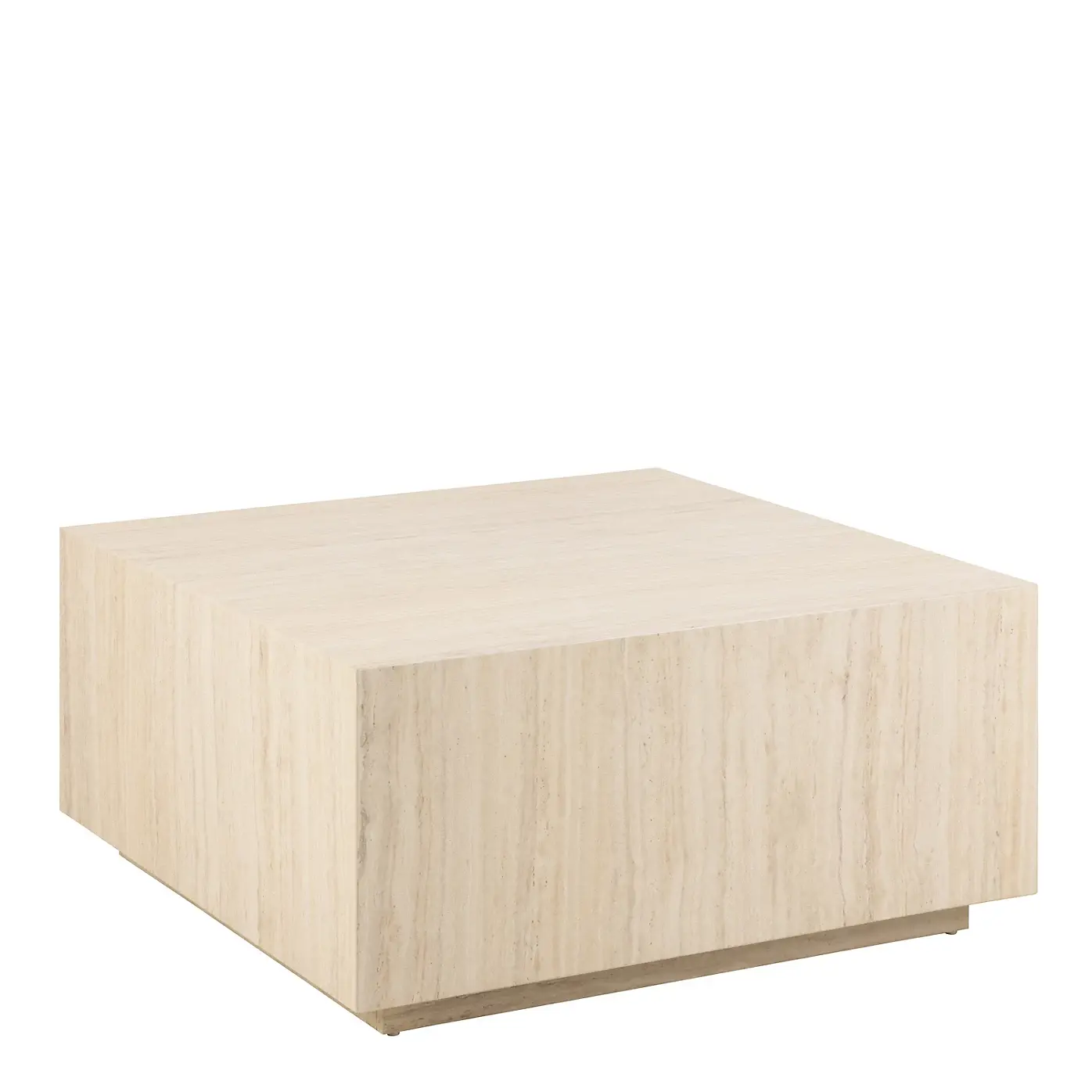 Konferenční stolek Dice 90 cm béžový kámen