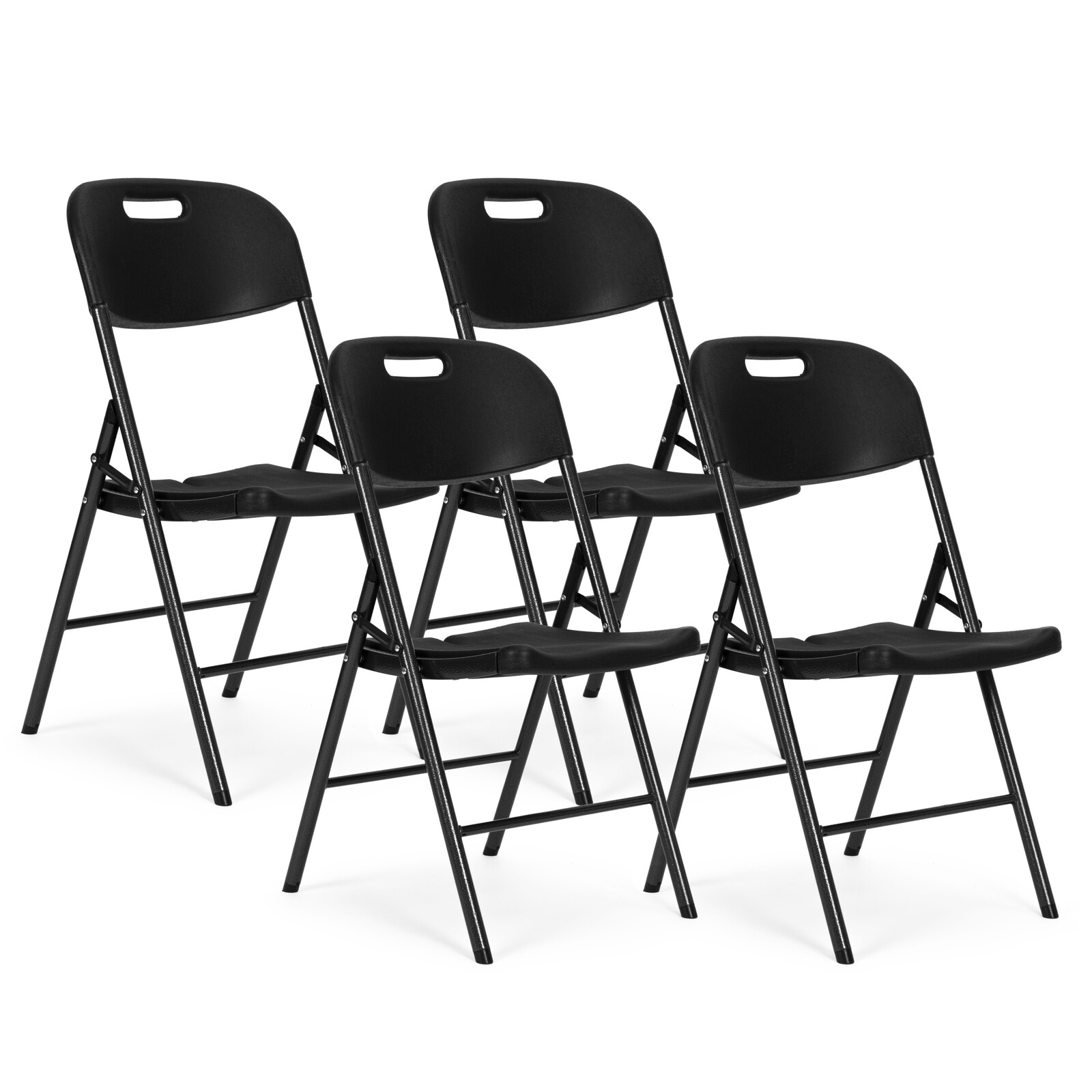 Sada 4 ks cateringových židlí Kery černá
