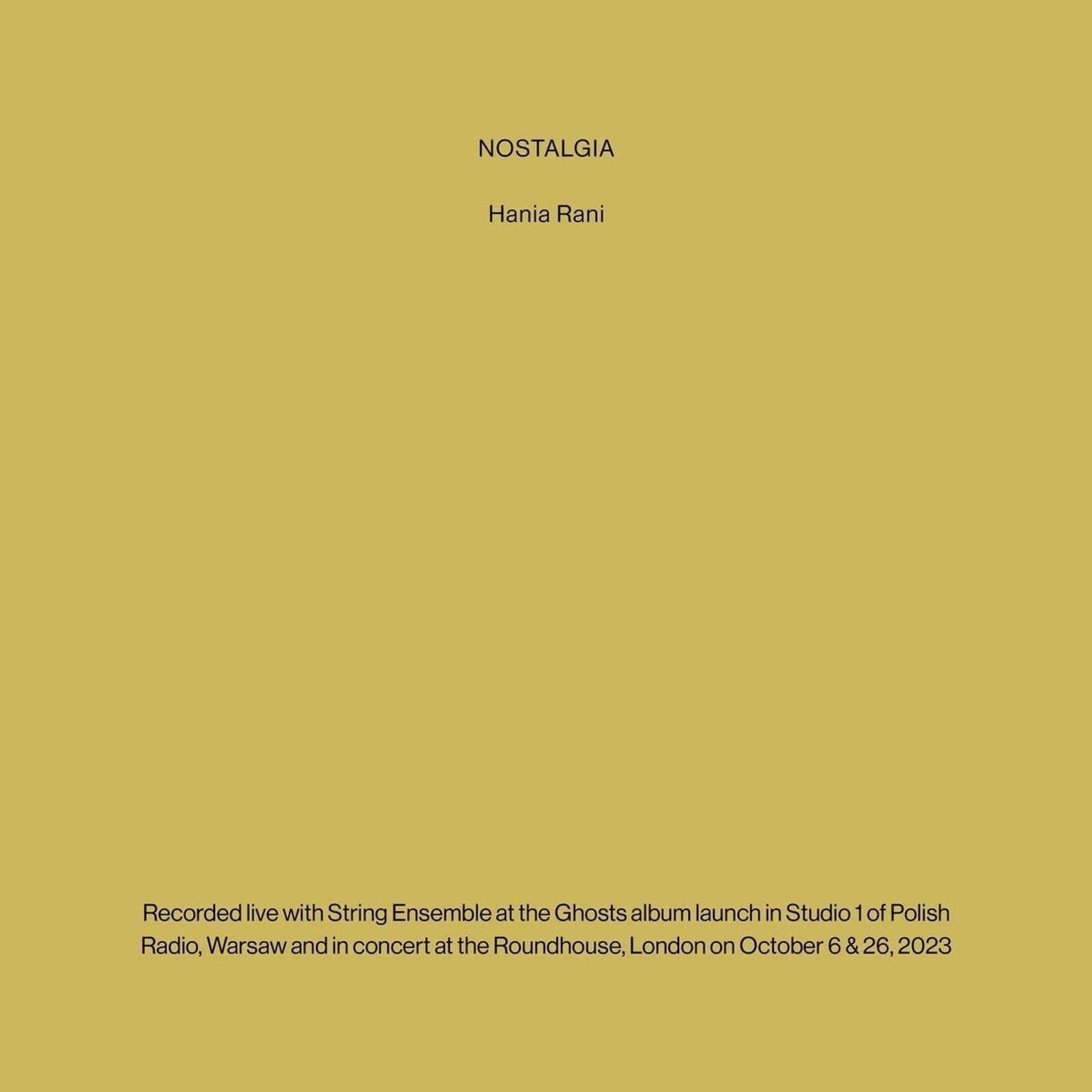 Hania Rani, NOSTALGIA, CD