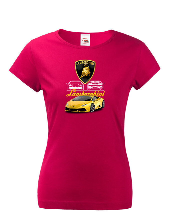 Dámske tričko Lamborghini - kvalitná tlač a rýchle dodanie