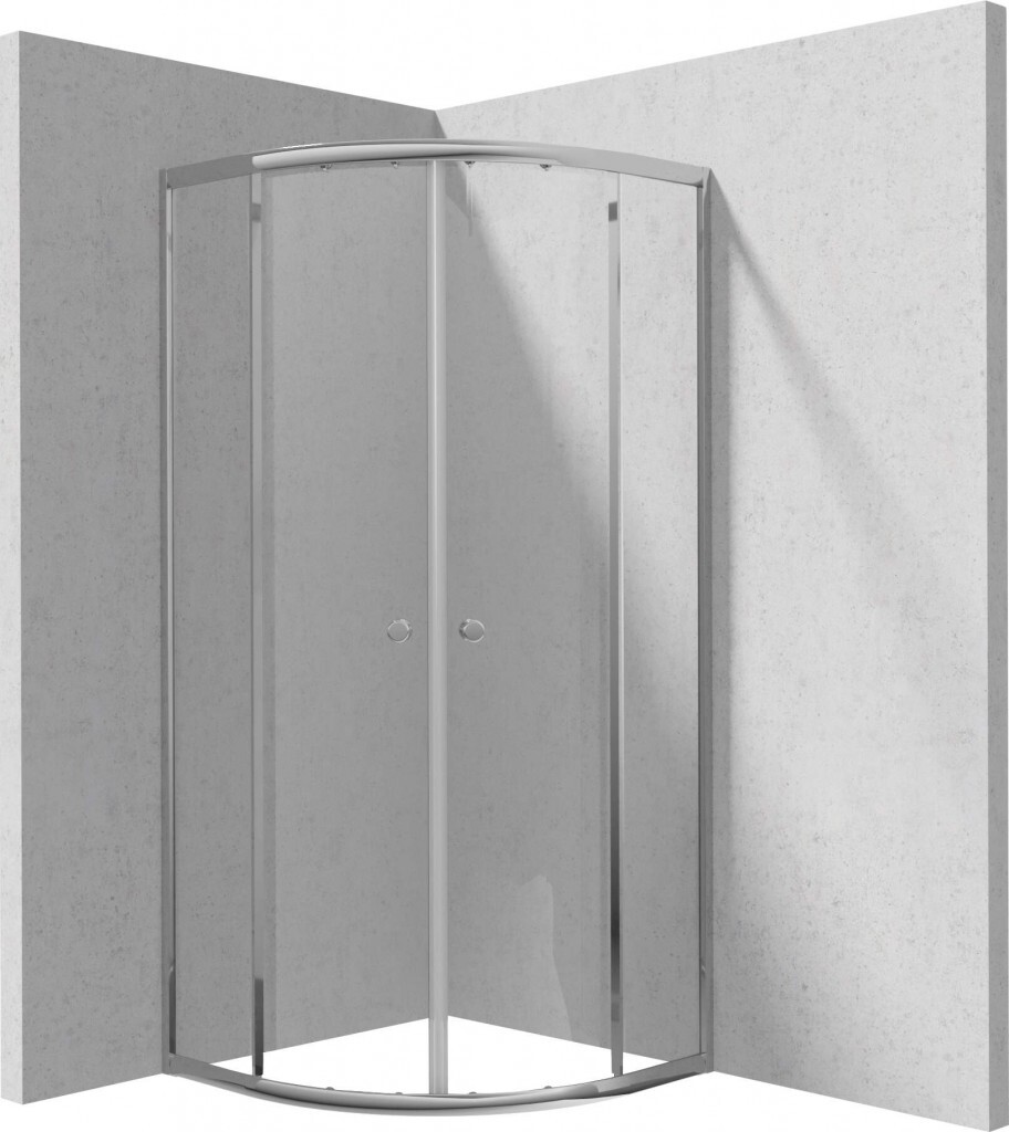 DEANTE - Sprchovací kút Cilantro chróm, polkruhová, 90 cm KYL_051K