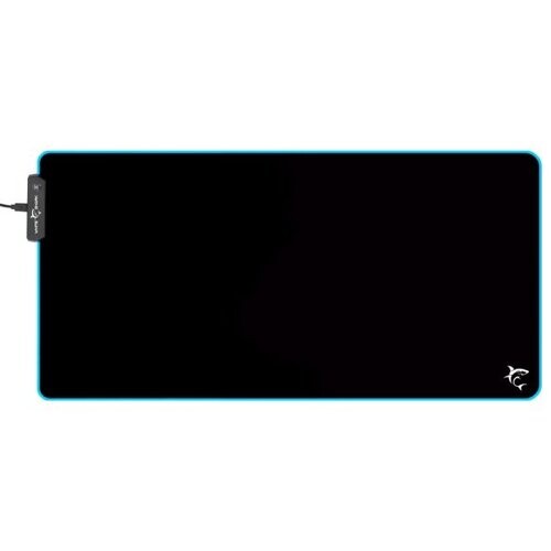 White Shark mousepad LED LUMINOUS L, 350x250 mm, black