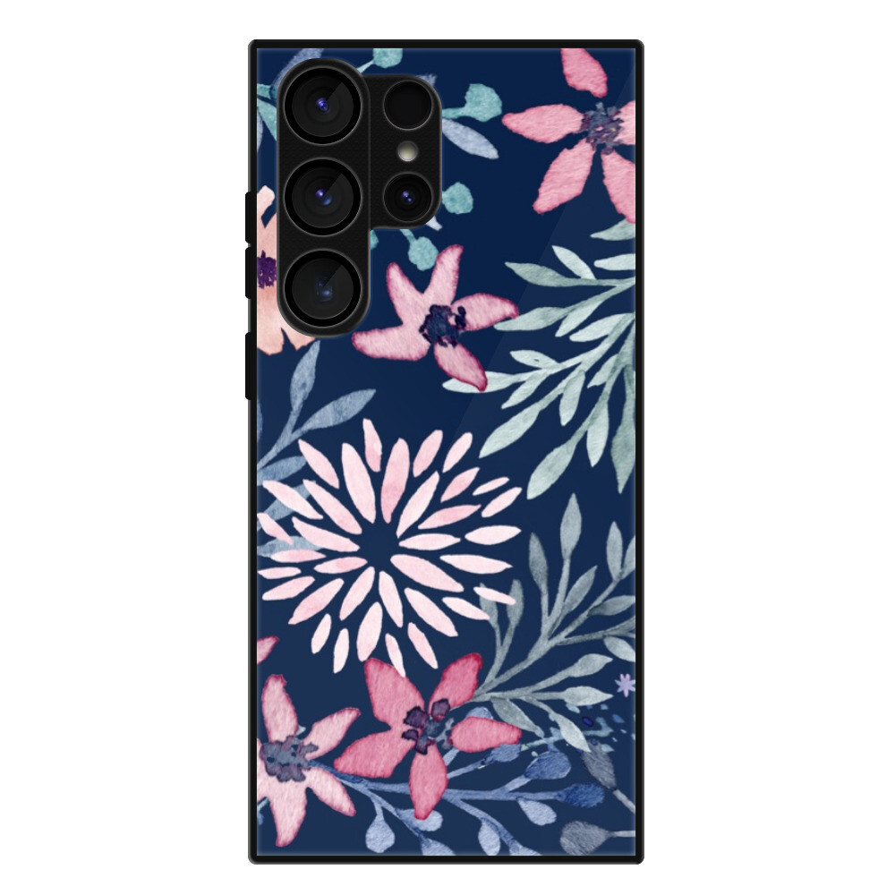 Lesklé puzdro Exclusive iSaprio - Leaves on Blue - Samsung Galaxy S23 Ultra