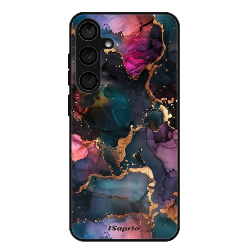 Lesklé puzdro Exclusive iSaprio - Dark Marble 10 - Samsung Galaxy S24+