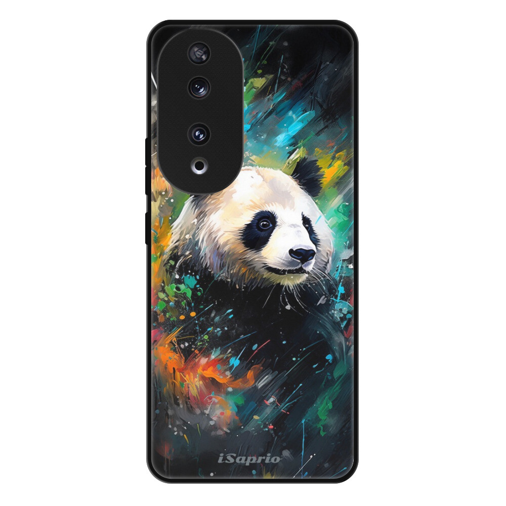 Lesklé puzdro Exclusive iSaprio - Abstract Panda - Honor 90 5G