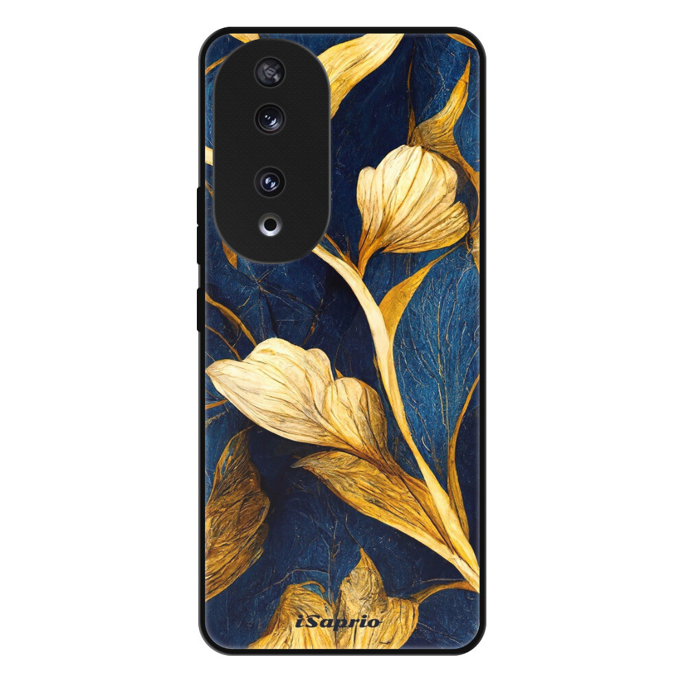 Lesklé puzdro Exclusive iSaprio - Gold Leaves - Honor 90 5G
