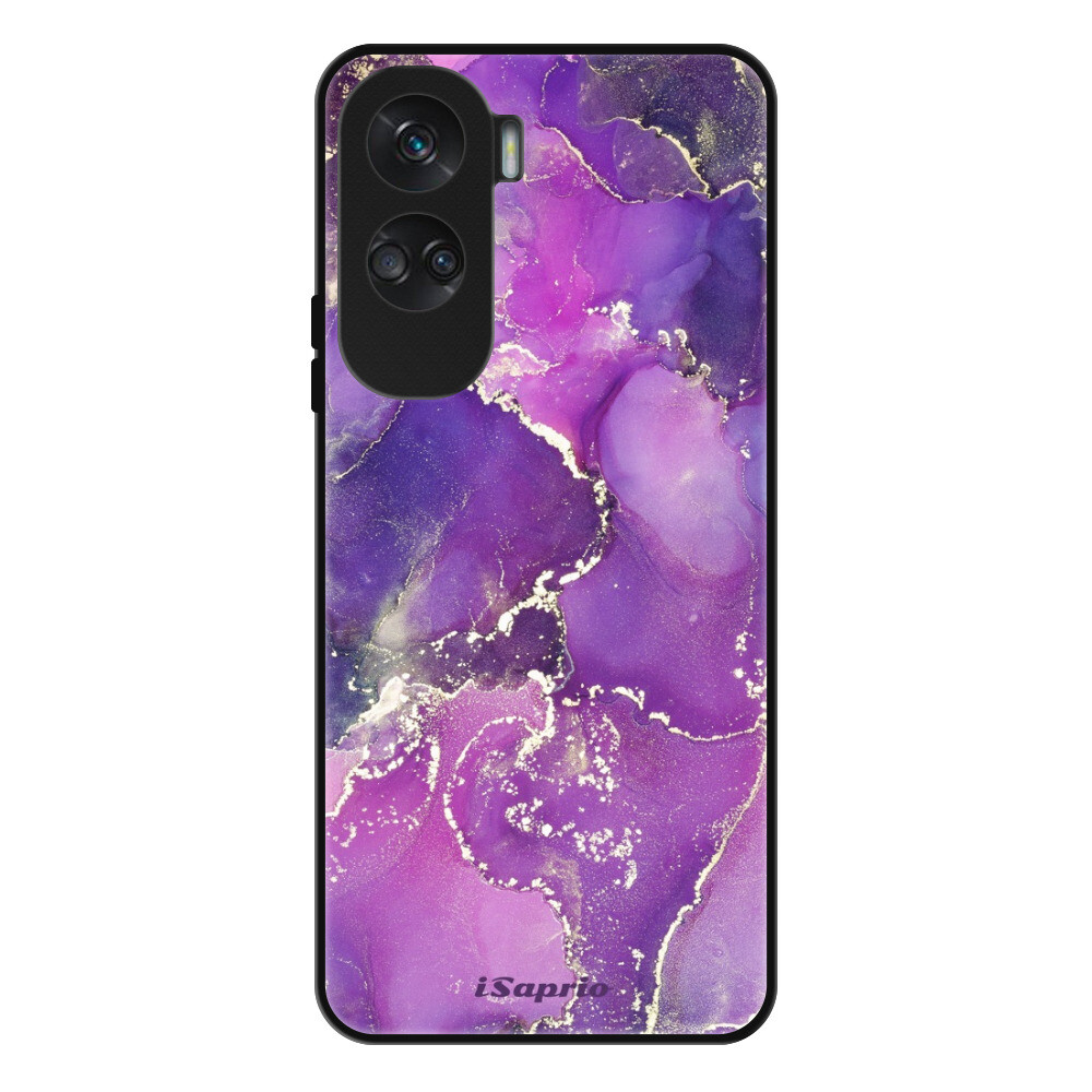 Lesklé puzdro Exclusive iSaprio - Purple Marble 10 - Honor 90 Lite 5G