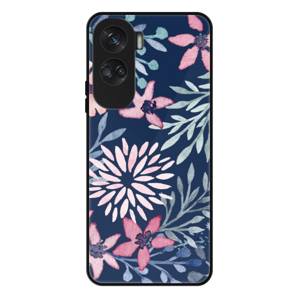 Lesklé puzdro Exclusive iSaprio - Leaves on Blue - Honor 90 Lite 5G